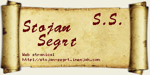 Stojan Šegrt vizit kartica